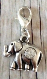 Memory lockets bead dangle elephant