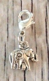 Memory lockets bead dangle elephant