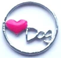 Memory plate love dog