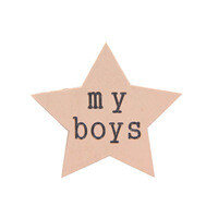 Memory lockets plate star my boys