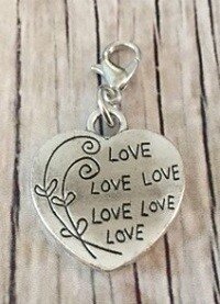 Memory lockets bead dangle heart love