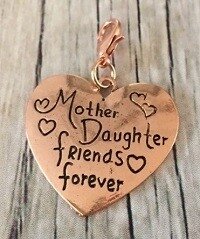 Memory lockets bead dangle mother daughter friends forever rosekleurig