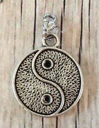 Memory lockets bead dangle Yin Yang