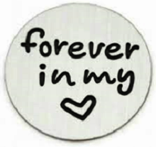 Memory plate forever in my heart