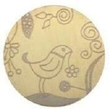 Memory lockets plates bird goud kleurig