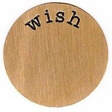 Memory lockets plate wish goud kleurig