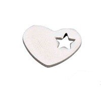 Memory lockets heart with star 