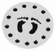 Memory plate babyfeet