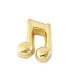 Memory lockets charm musicalnote goudkleurig