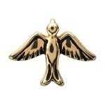 Memory lockets charm swallow goudkleurig