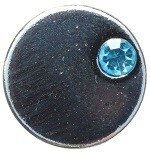 Aqua blauwe mini petite chunk 12mm