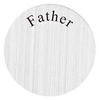 RVS Memory lockets plate father