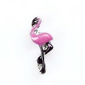 Memory lockets charm flamingo