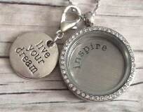 Memory lockets bead dangle live your dream