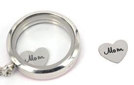 Memory lockets heart mom (10mm)